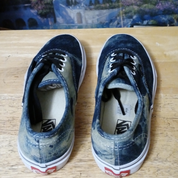 Vans Authentic Acid Denim Wash Sneakers, Size 2.5 Y - Picture 6 of 12